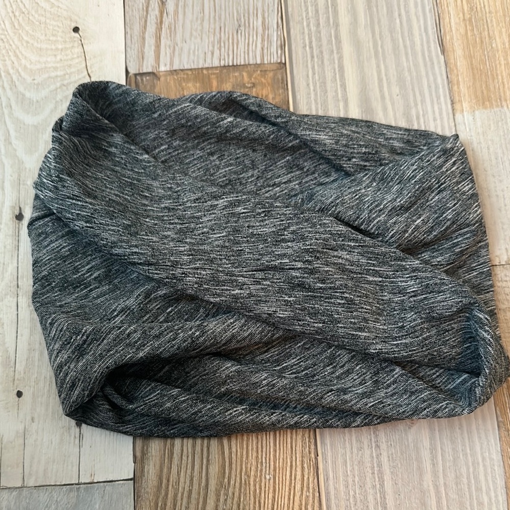 Heather Gray Knit Headband Earmuffs